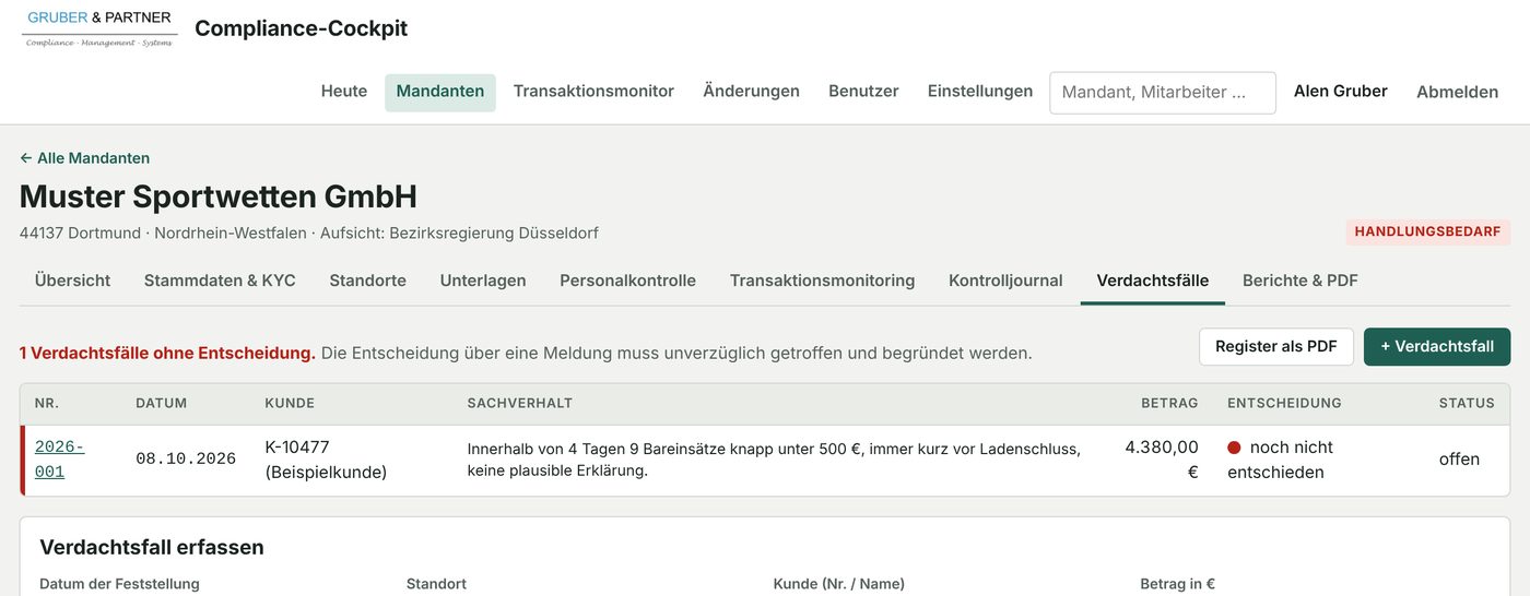 Verdachtsfallregister